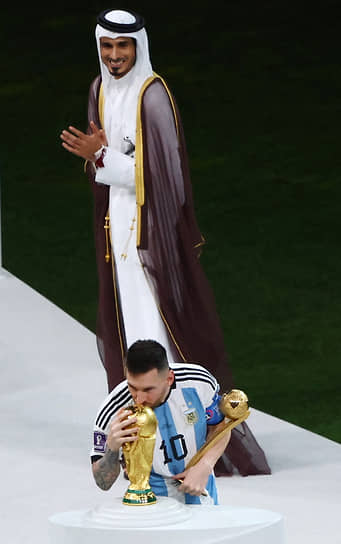 Капитан сборной Аргентины Лионель Месси признан лучшим игроком чемпионата мира в Катаре