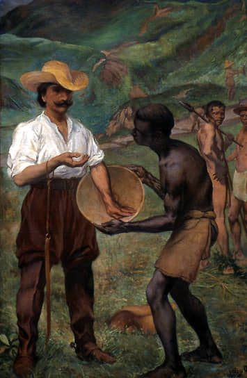 «Золотой цикл», картина бразильского художника Родольфо Амоэдо (1857-1941)