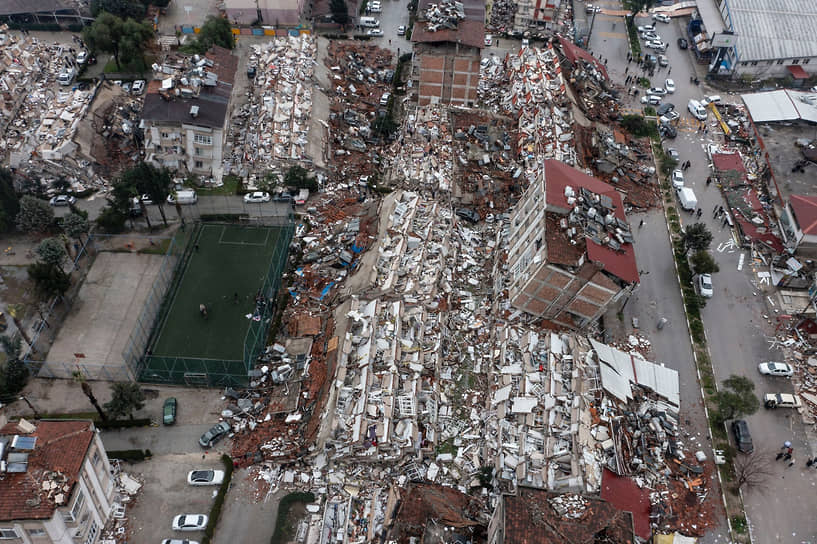 Последствия землетрясения в Хатае (Турция)