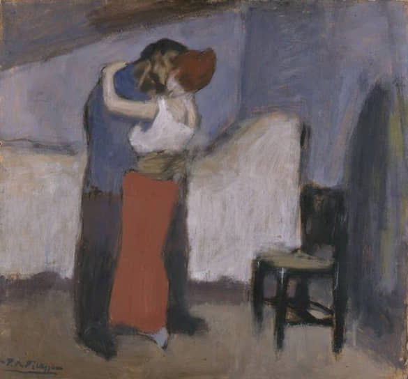Картина «Объятие» Пабло Пикассо, 1900 год 