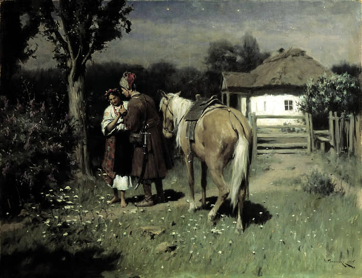 Картина «Украинская ночь. Свидание» Николай Пимоненко, 1905 год 