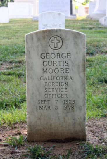 Могила Джорджа Кертиса Мура на Арлингтонском национальном кладбище