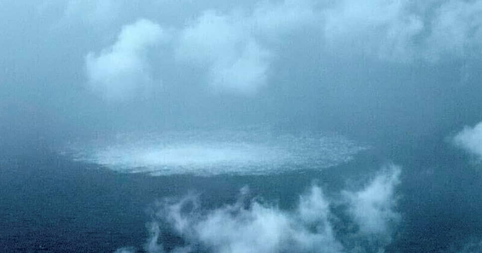 Выход газа на поверхность Балтийского моря в месте повреждения трубопроводов «Северный поток» (сентябрь 2022 года) 