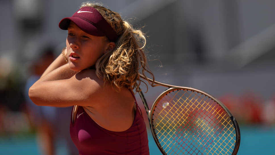 Tennis player Mirra Andreeva on her breakthrough at a major WTA tournament in Madrid