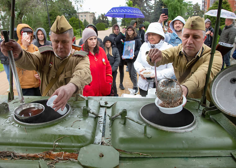 Торжественные мероприятия в Азове, посвященные годовщине Победы