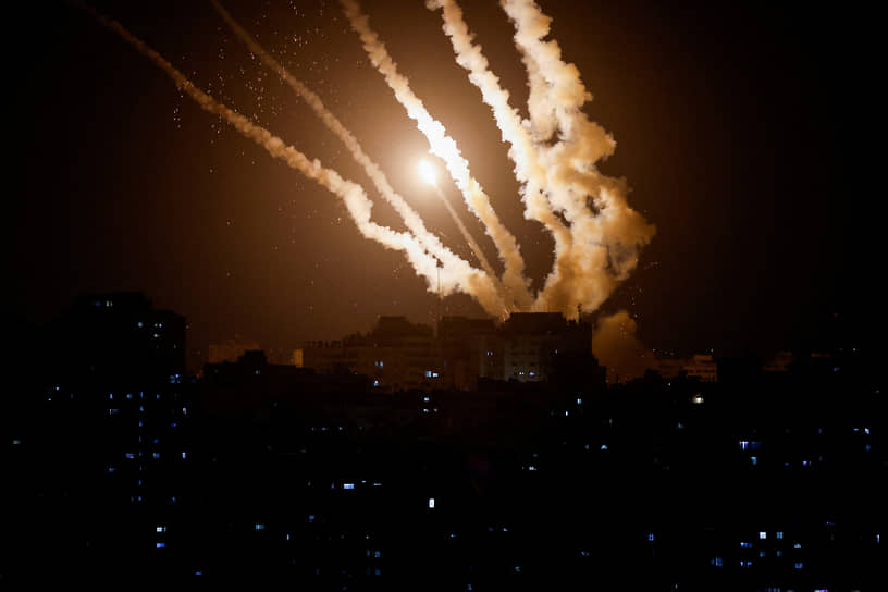 Ракеты, запущенные палестинцами с территории сектора Газа