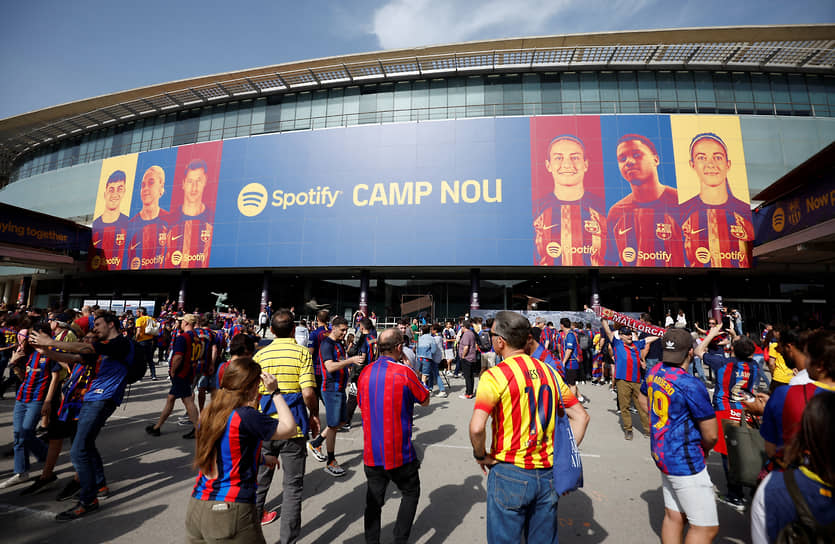 Знаменитый стадион «Камп Ноу» в Барселоне, 28 мая там состоялся последний матч перед началом реконструкции