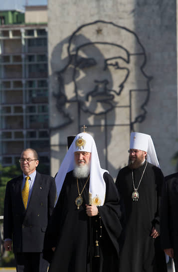 Патриарх Московский и всея Руси Кирилл на площади Революции в Гаване
