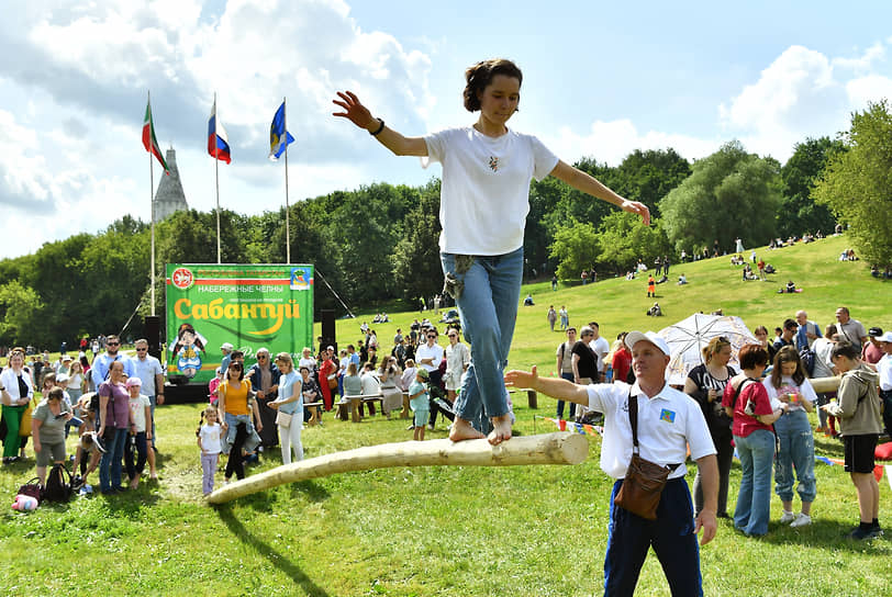 Спортивные состязания во время Сабантуя 