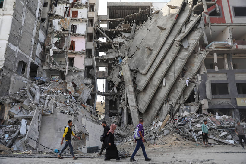 Последствия ракетных ударов Израиля по Газе