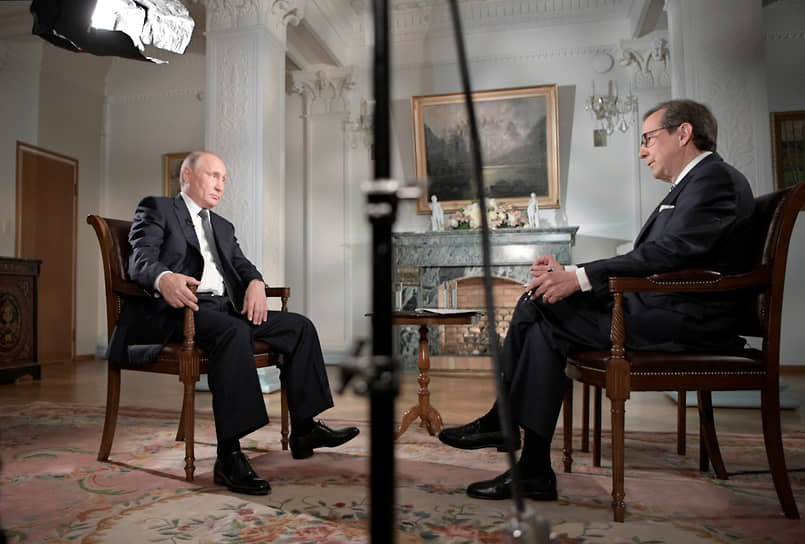 Владимир Путин на интервью с Крисом Уоллесом