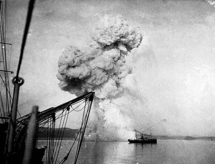 Взрыв канонерки «Кореец» в Чемульпо 9 февраля (27 января) 1904 года