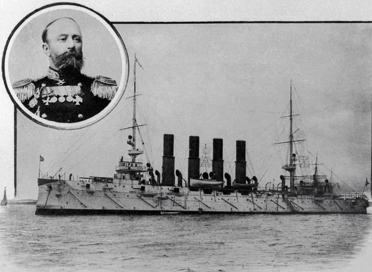 Крейсер «Варяг» и его командир — капитан первого ранга Всеволод Федорович Руднев