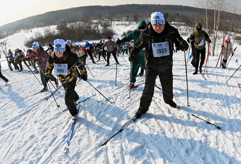 Гонки «Лыжня России» проводятся начиная с 1982 года 