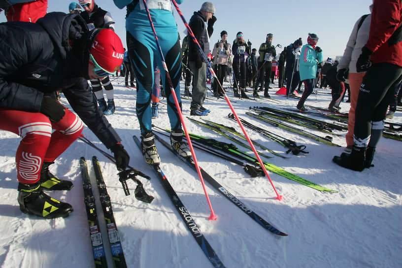 Старт гонки «Лыжня России» в Нижнем Новгороде