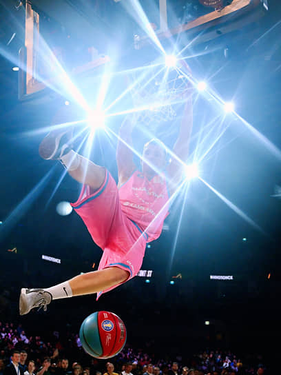 Москва. Игрок команды главного тренера ЦСКА Эмиля Райковича Андрей Лопатин на «Матче звезд» Единой лиги ВТБ