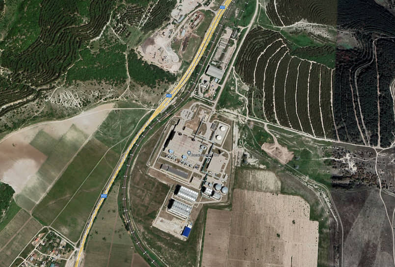 Спутниковый снимок Балаклавской ТЭС