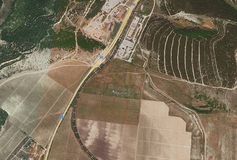 Спутниковый снимок Балаклавской ТЭС