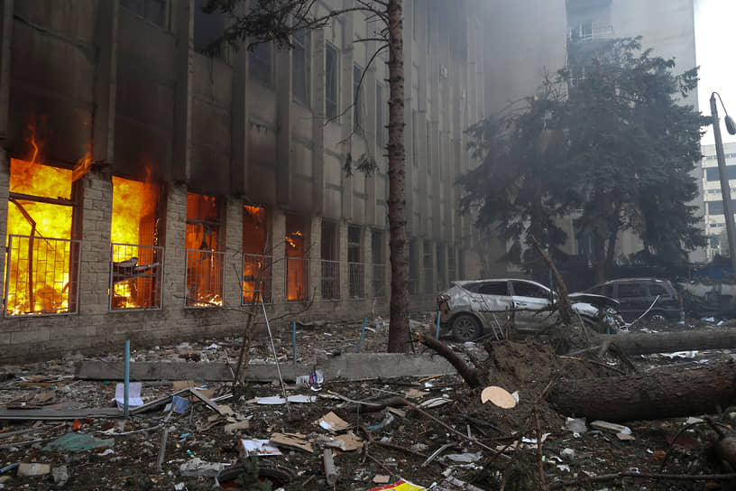 21 марта украинские СМИ сообщили о взрывах в Харькове и повреждении типографии