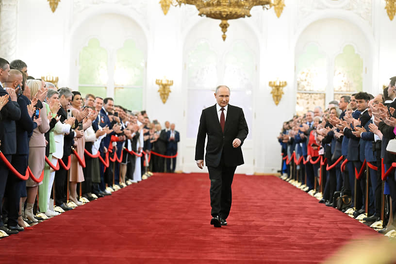 Москва. Инаугурация президента России Владимира Путина в Большом Кремлевском дворце