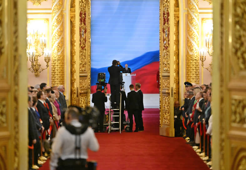 Президент России Владимир Путин во время церемонии