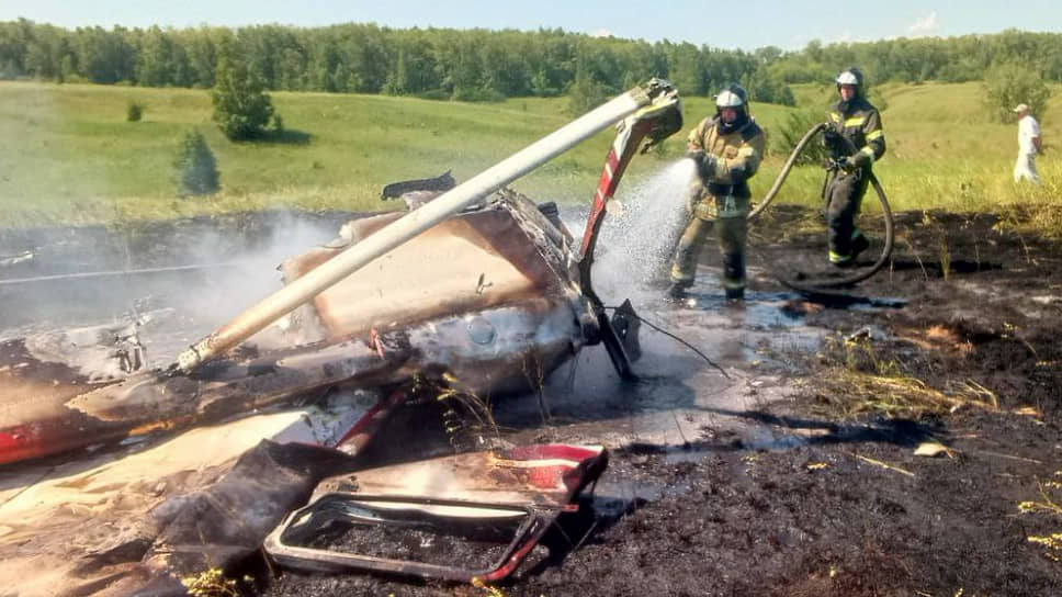 Крушение легкомоторного самолета Cessna-172 в Татарстане 