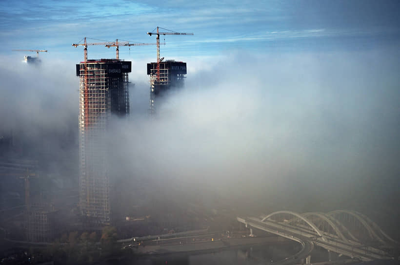 Москва. Радиационный туман в столице