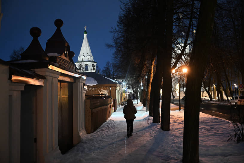 Заснеженные улицы Суздаля