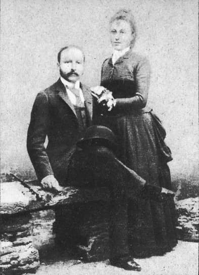 Сезар Ритц со своей молодой супругой Мари-Луизой Бек (1888 год)