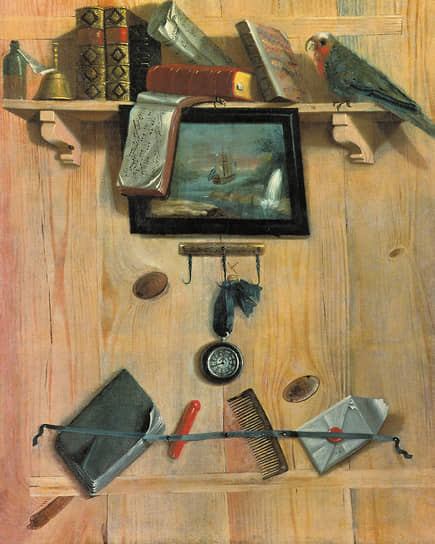 Григорий Теплов. «Натюрморт с нотами и попугаем», 1737