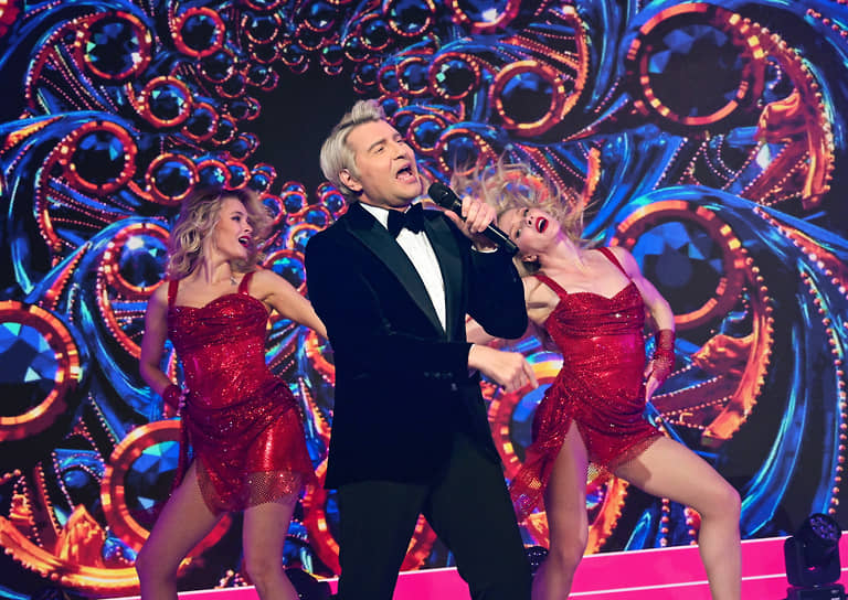 Москва. Певец Николай Басков на pre-party русской музыкальной премии телеканала RuTV в отеле Four Seasons 