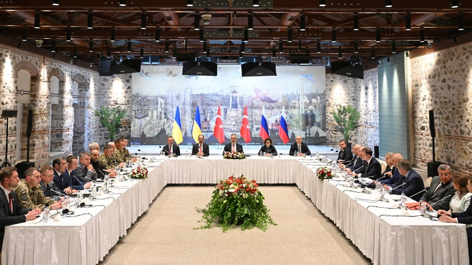 Начало встречи российской и украинской делегаций