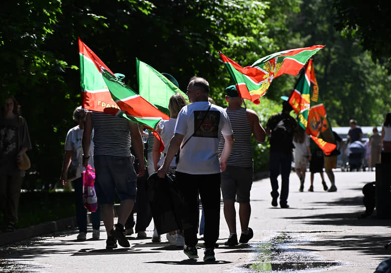 Празднование Дня пограничника в Москве
