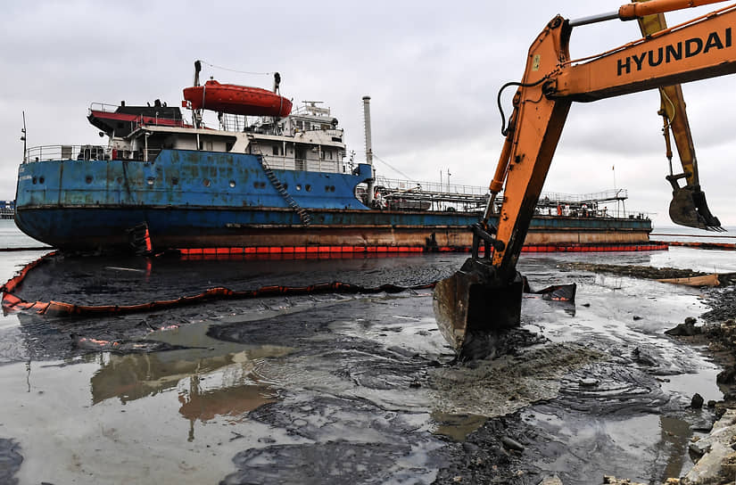 Ликвидация последствий выброса нефтепродуктов на побережье Черного моря, 13 января 2025 года