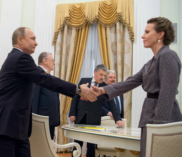 Владимир Путин и Ксения Собчак