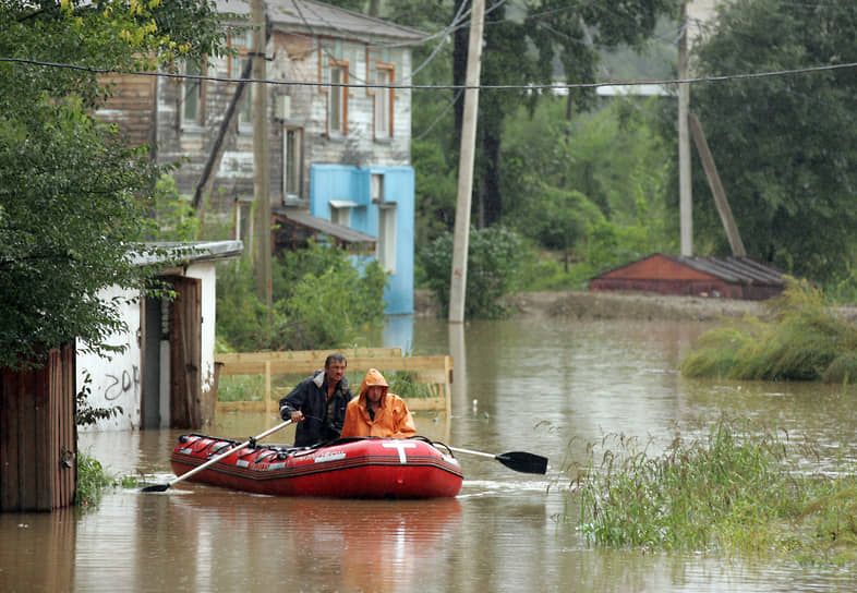 Затопленные улицы Хабаровска