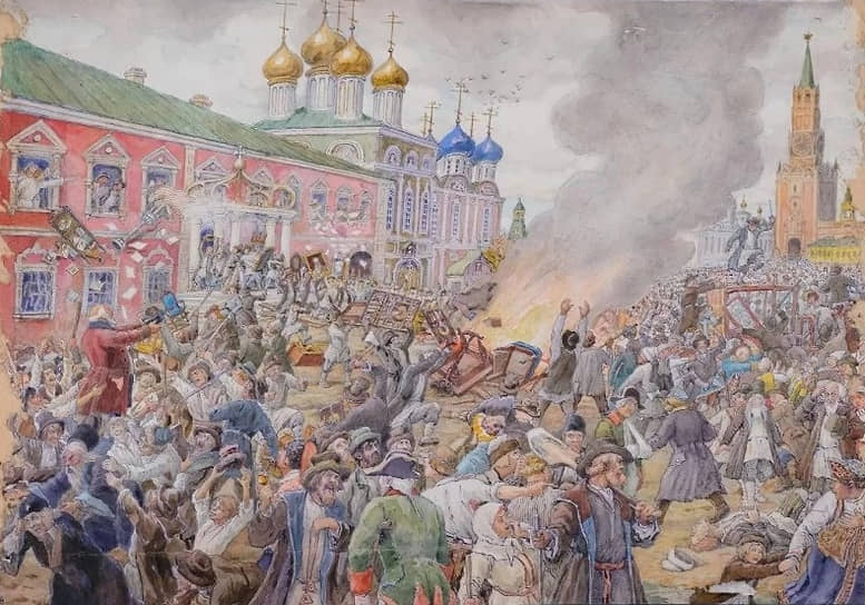 Э. Э. Лисснер, «Чумной бунт, восстание в Москве в 1771 году», 1938 год 