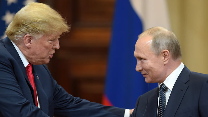 Встреча Путина и Трампа на саммите на Аляске