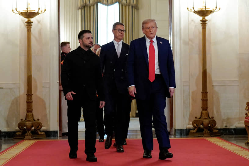 Владимир Зеленский, Александр Стубб и Дональд Трамп