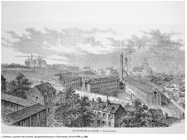 Жюль Гельдро. «Тюрьма Ля-Санте. Общий вид», 1870