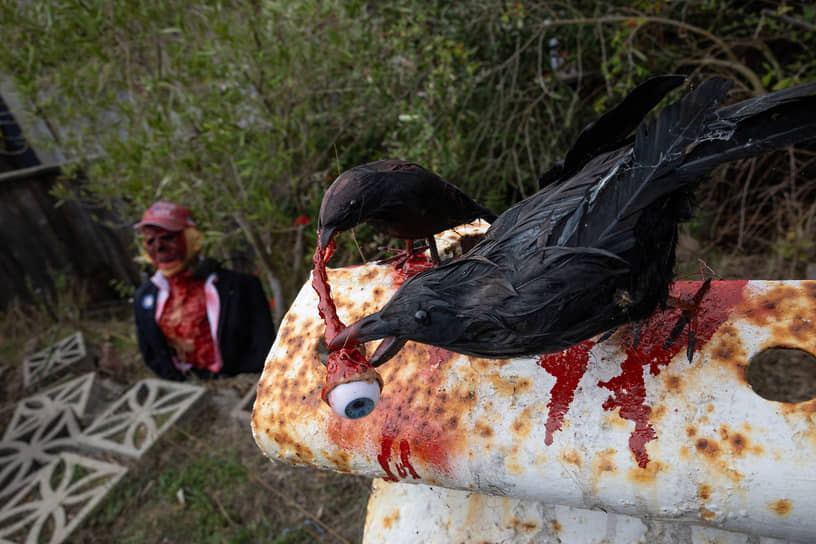 Украшение к Хэллоуину в Калифорнии