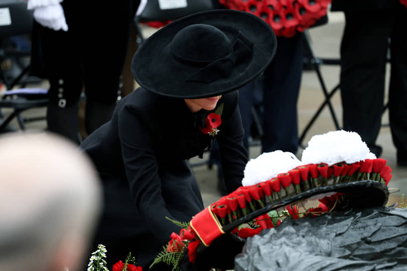 Принцесса Уэльская Кейт Миддлтон на мероприятии в Национальном мемориальном дендрарии в Стаффордшире