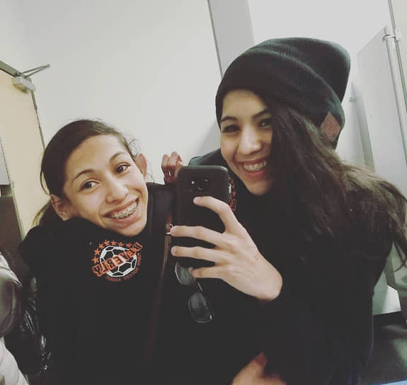 Кармен и Мария Гуадалупе (Лупита) Андраде Солис