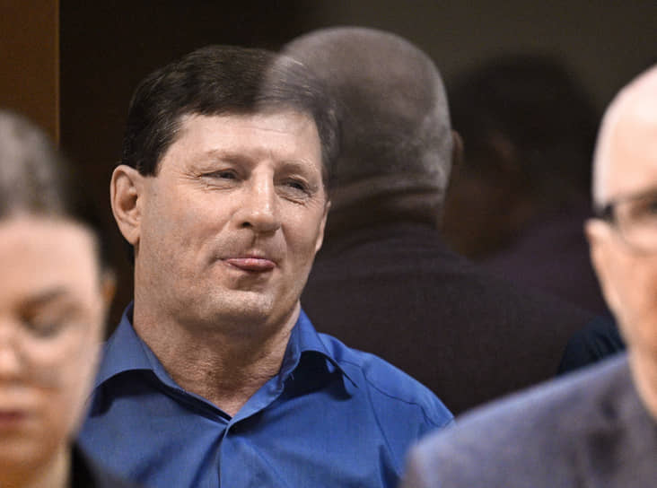 Бывший губернатор Хабаровского края Сергей Фургал на заседании суда 