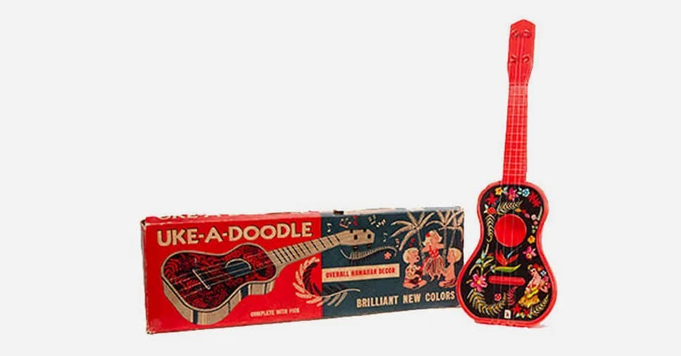 Детская игрушечная гитара укулеле под названием Uke-A-Doodle стала прорывом для малоизвестной компании Mattel 