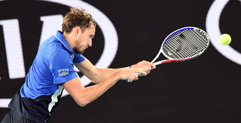 В матче против Алексея Попырина на Australian Open, 2020 год 