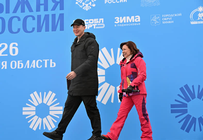 Министр спорта Михаил Дегтярев и зампред комитета Госдумы по международным делам Ирина Роднина