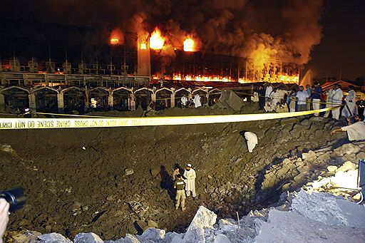 20.09.2008 Теракт с Пакистане. В результате атаки смертника, управлявшего грузовиком со взрывчаткой, разрушена гостиница Marriott. Число убитых и раненых составило сотни человек 