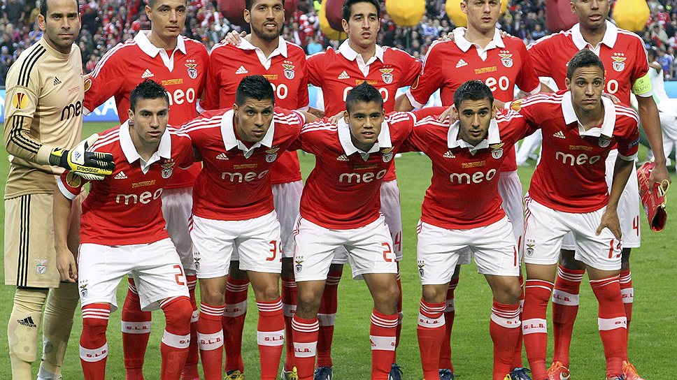 Футболисты Benfica перед матчем