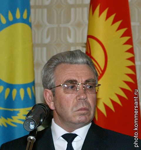 Экс-премьер Киргизии Николай Танаев во время встречи премьер-министров СНГ в Москве 